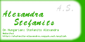 alexandra stefanits business card